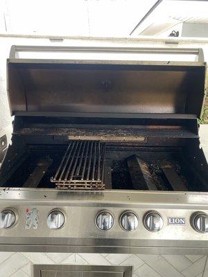 42 inch Lion grill. Needed a deep clean