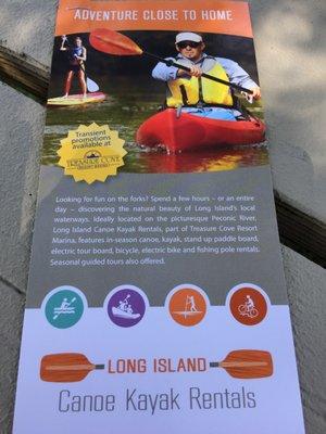 Spent a day Kayaking on the Peconic River. It's gorgeous out here. This cove resort area is top notch !!!