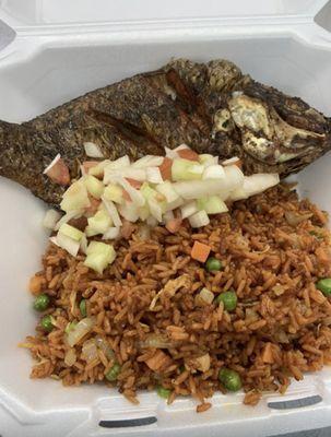 Jollof and fish