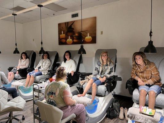 Pedicure time together