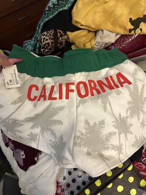 Some cute kick ass, California shorts 7.99. I saved 5.43 only paid 2.56  Killer deals