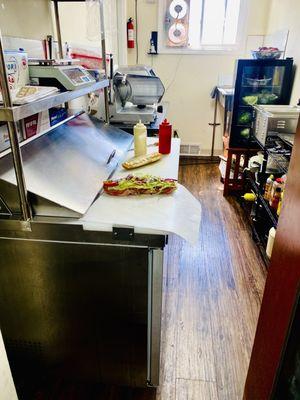 Blasdell Deli kitchen