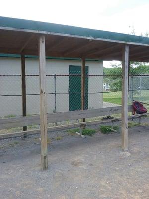 Covered bleachers