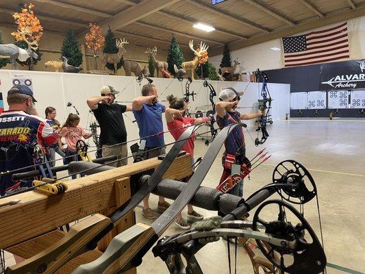 League night at Alvarado archery!