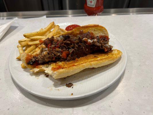 Philly Cheese steak & fries