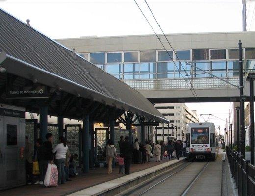 Light Rail station right beside the mall