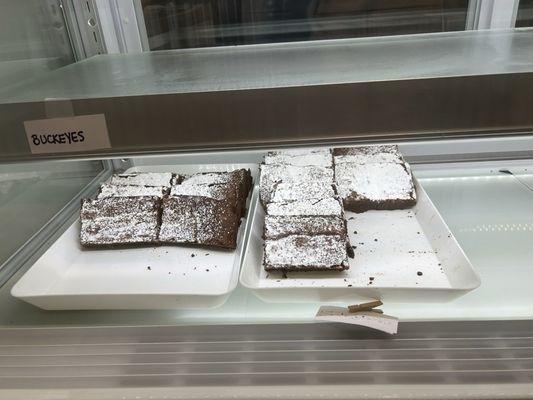 Homemade brownies, can be combined with homemade ice cream for sundaes.