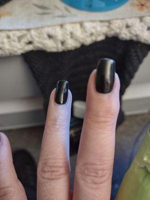 I just got a regular gel about 3 weeks ago last week I had to replace a nail it cracked now this time the nail polish chipped