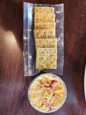 Butter Crackers + Pimento Cheese