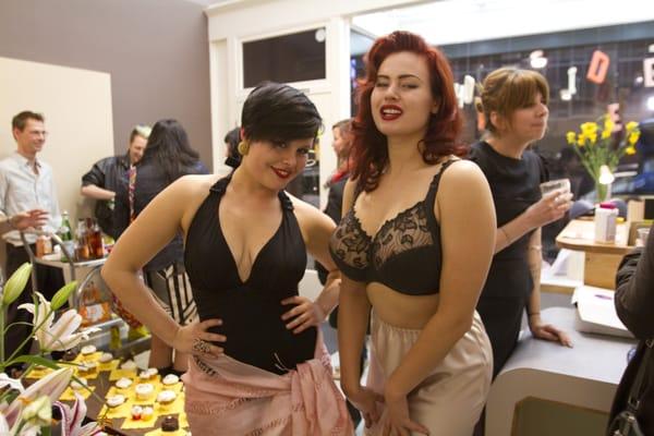 Elegant cup-size swimwear & lingerie modeled at our Grand Opening.