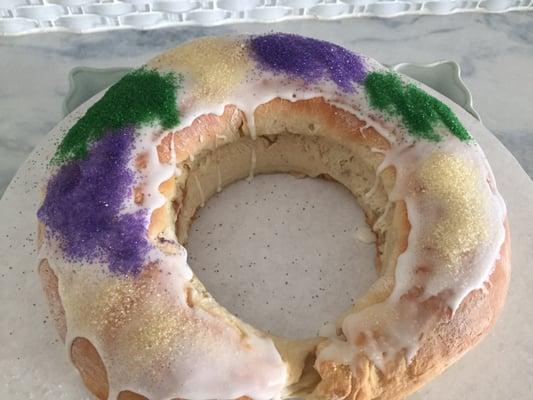 King Cakes are available for special order during Mardi Gras