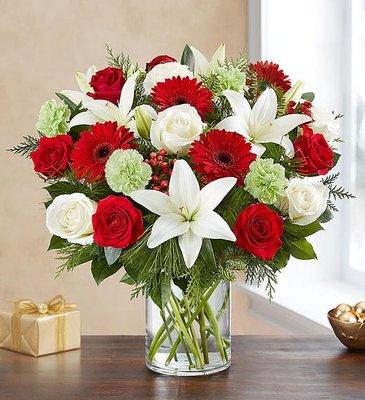 Gerbers, Roses and White Oriental Lilies for someone special.