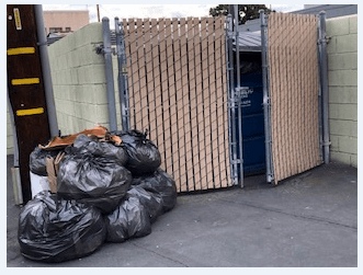 The trash piled up on 11/19/2019