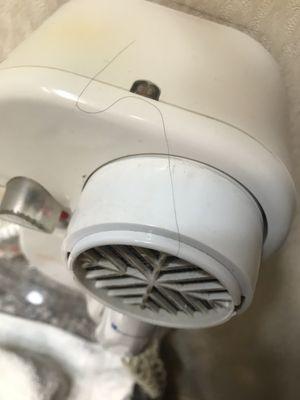 Hair left on the hair dryer