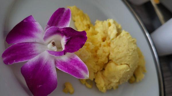 What a beautiful surprise with my scrambled eggs