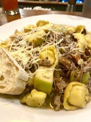 Cheese Tortellini with Braised Duck