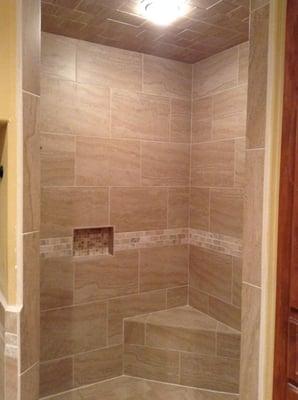 Custom shower remodel