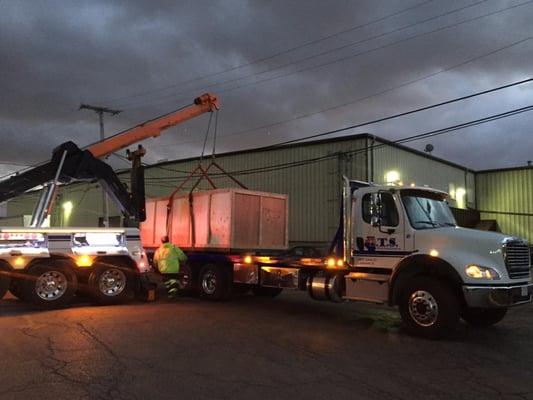 Off Loading a 20 ft printer