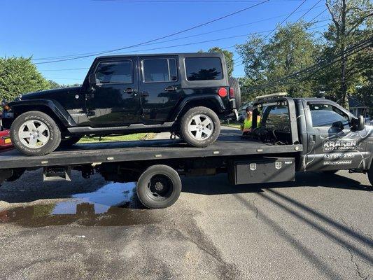 Jeep broke down