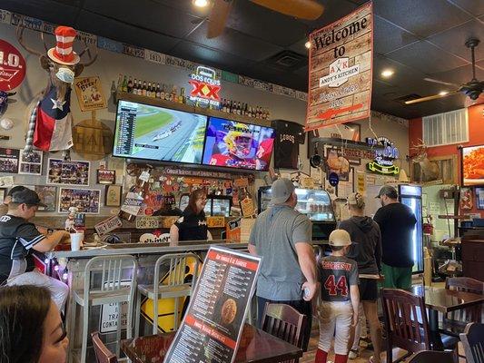 Bar area inside