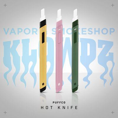 The Puffco Hot Knife is now available in three new colors: pink, gold and green. 

A hash community favorite!