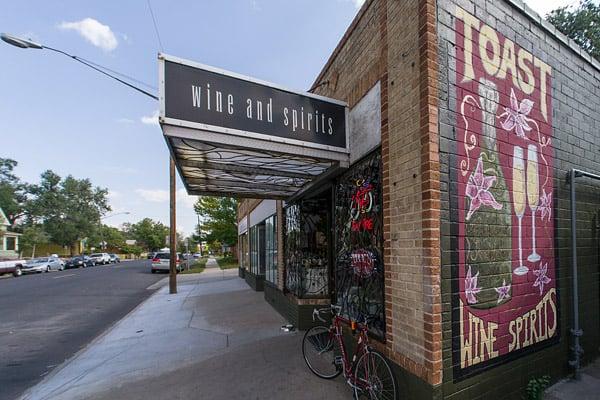 Brick wall mural faces west on 23rd Ave.