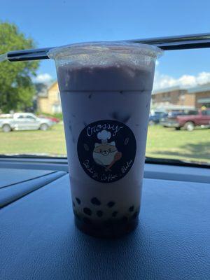 Taro boba tea