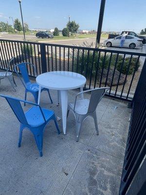 Outside seating