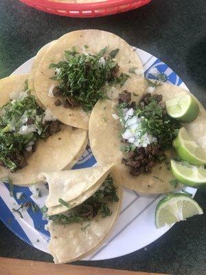 Steak tacos, so yummy!