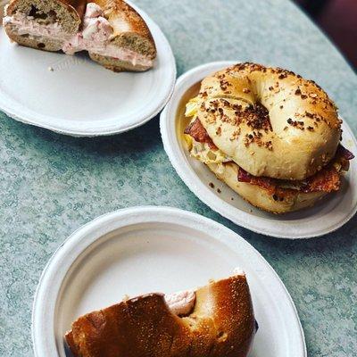 French Toast Bagel w/ Strawberry CC