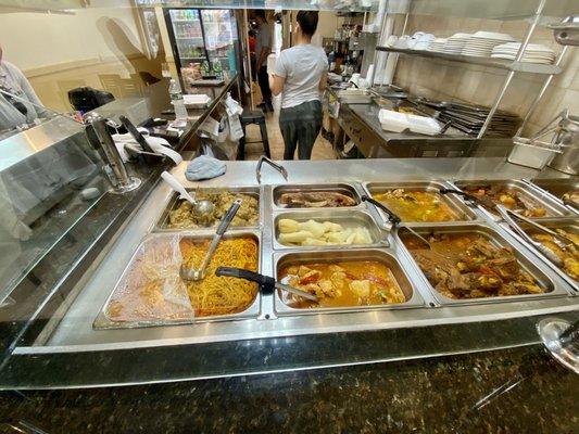 Hot food counter