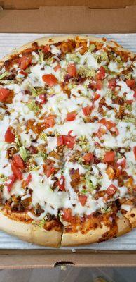 Taco pizza