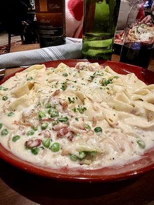 Pappardelle in white sauce