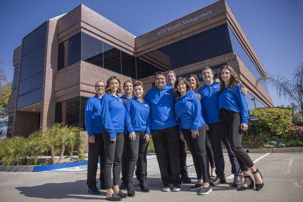 ATS Team in front of the ATS office building in San Diego