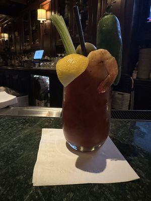 Having the famous St. Regis Bloody Mary.