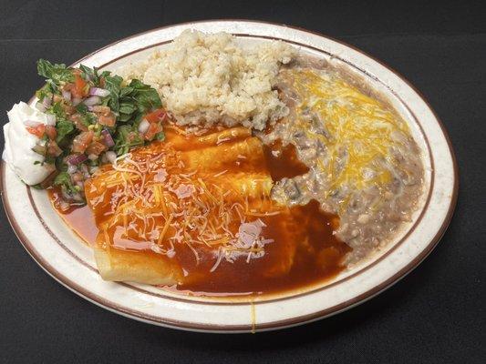 Enchiladas Beef, Chicken & Cheese