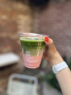 Iced Strawberry Matcha (~$8)