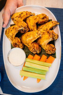 Jerk Wings at Waterfront Bar & Grill