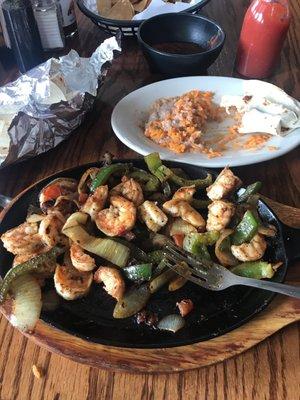 Bomb!!!! Shrimp fajitas are delicious!! I'm from California it's impossible to find good Mexican food in the mid west this place I good