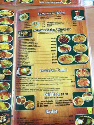 Pics of menu