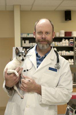 Dr. White and his dog Zoe