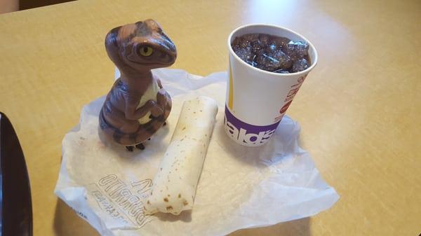 Bob the Raptor Says "I like the smell of Burrito prey in the morning."