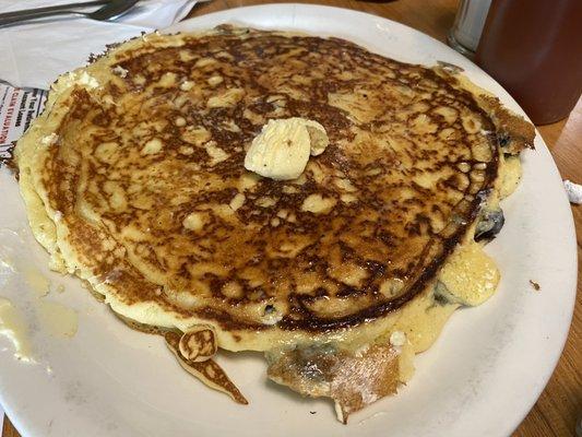 Homemade blueberry pancake to die for