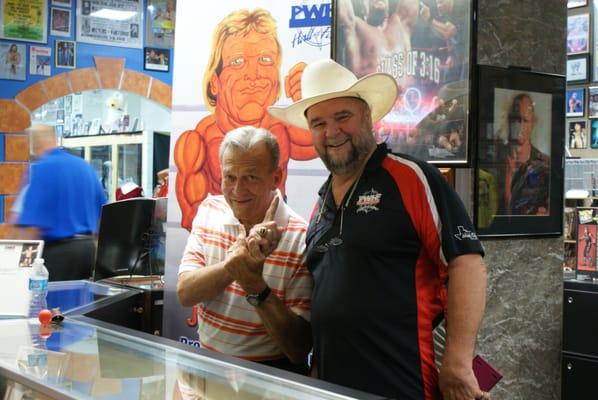 Mr Wonderful Paul Orndorff with President Cowboy Johnny Mantell