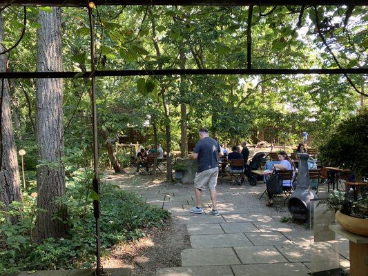 Outdoor dining area