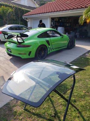 2019 Porsche 911 Turbo,  Windshield Replacement