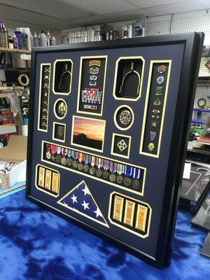 Cavalry Officer Custom Shadow Box Frame