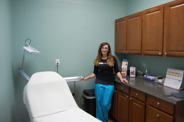 Treatment room at Bella Medspa, Philadelphia.