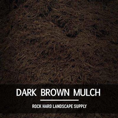 Dark Brown Hardwood Mulch - Our dyed hardwood mulches is a double ground material and consist entirely of hardwood products.