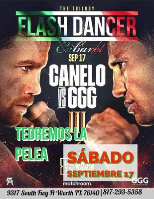 Come watch Canelo vs. GGG...Ven a ver Canelo vs GGG